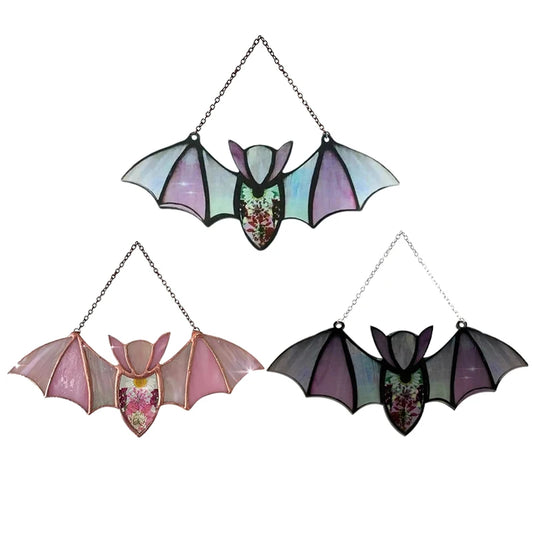 Acrylic Halloween Bat Suncatcher - 8”