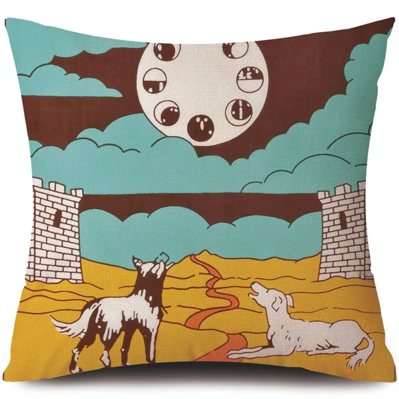 Throw Cushion Covers - Moon Tarot Collection