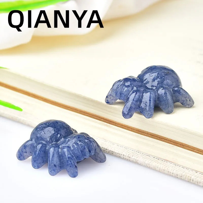 Mini Jumping Spider Crystal Carvings
