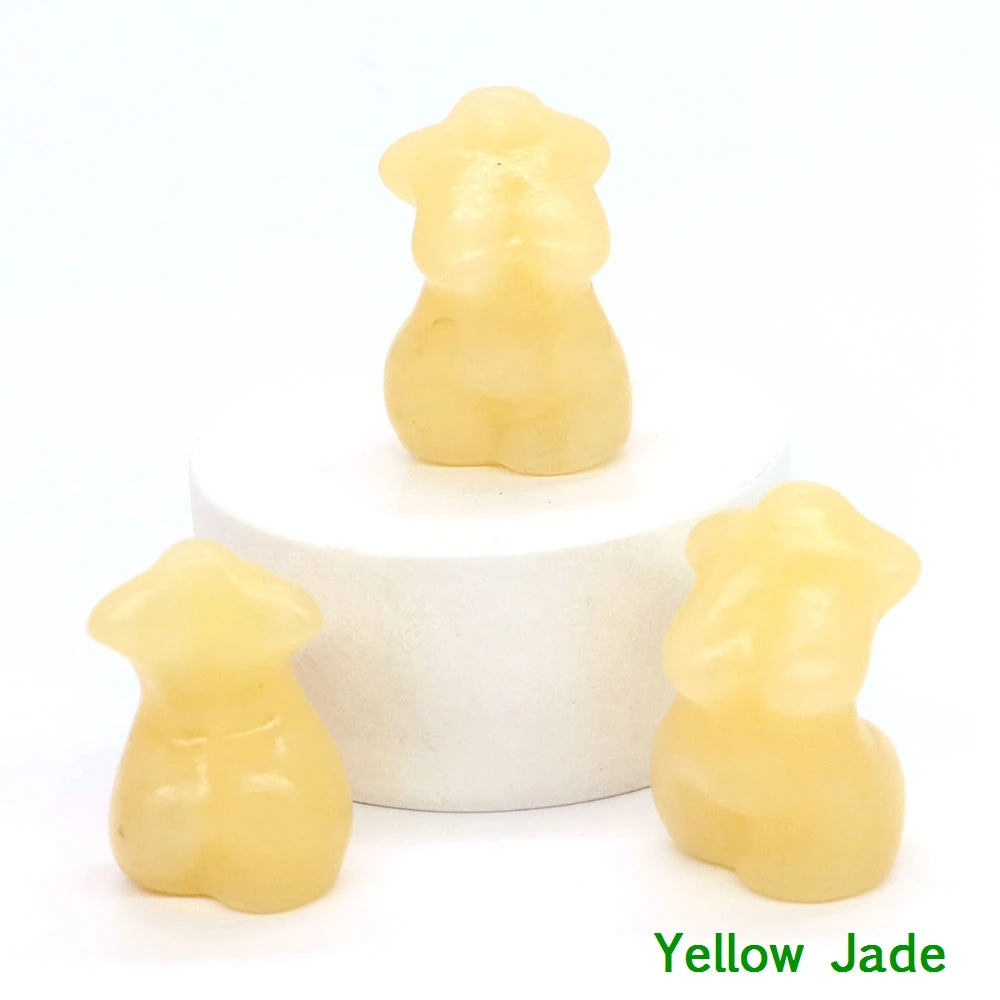 Mini Curvy Crystal Goddess Body Carvings