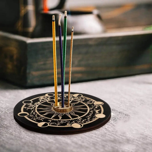 Incense Stick Plates - Black and Gold Collection