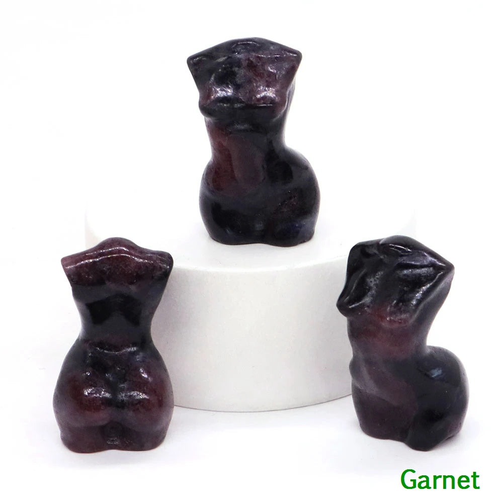Mini Crystal Goddess Body Carvings