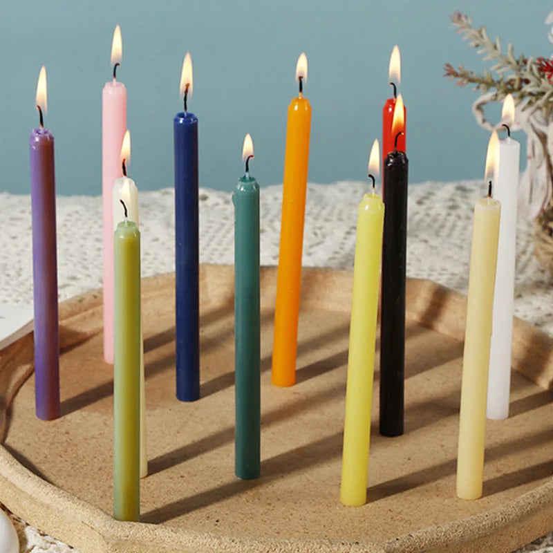 Unscented Chime Candles - 12 pack