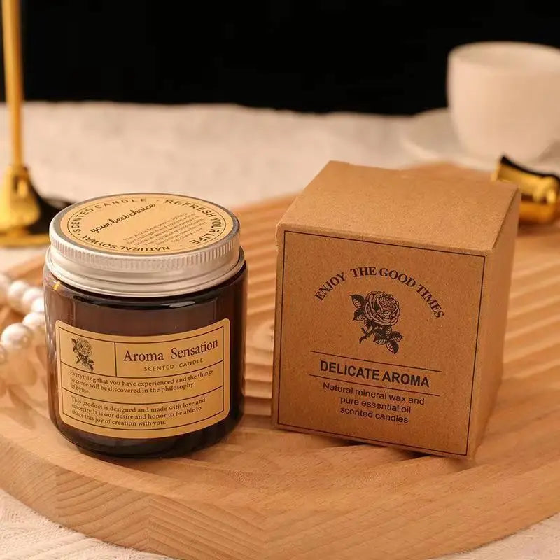 Homemade Soy Scented Candle Jar