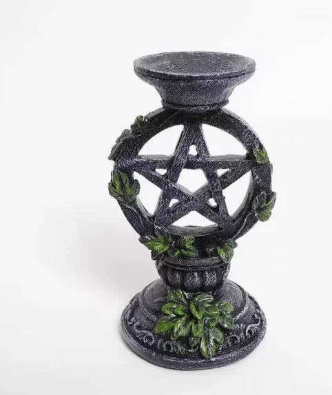 Candlestick/Crystal Ball Holders - Pentagram Collection