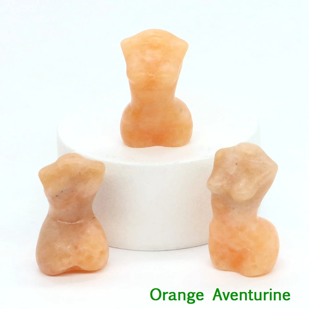 Mini Crystal Goddess Body Carvings