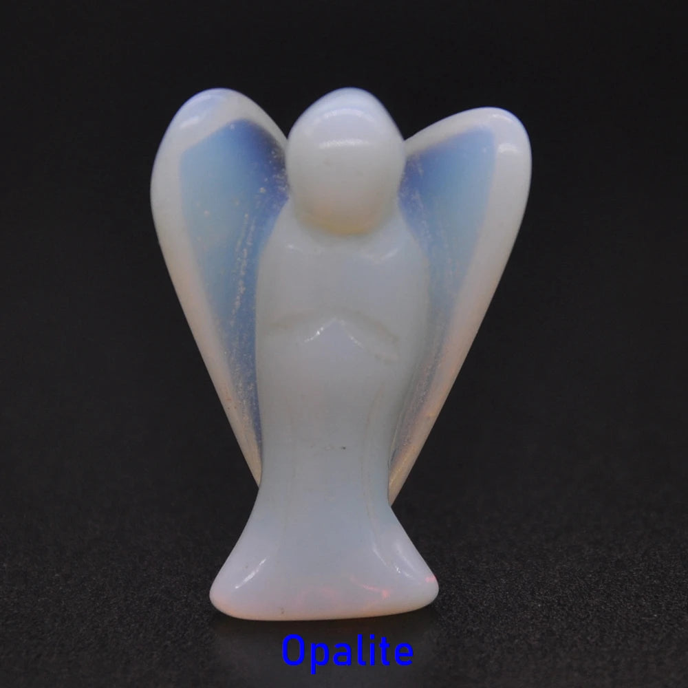 Mini Guardian Angel Crystal Carvings