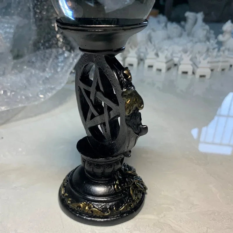 Candlestick/Crystal Ball Holders - Pentagram Collection