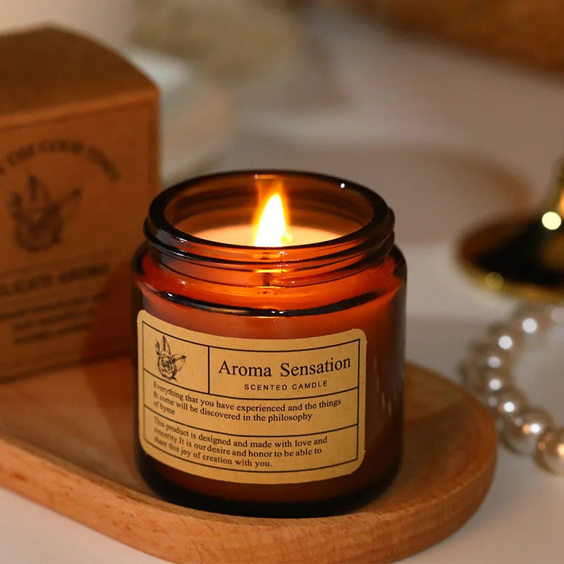 Homemade Soy Scented Candle Jar
