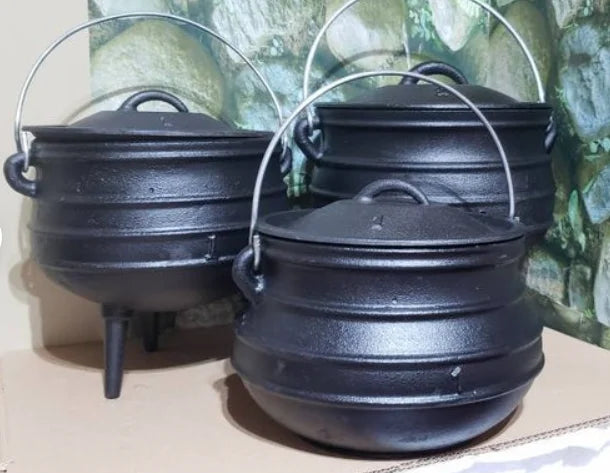 XL Cast Iron Cauldron 6L