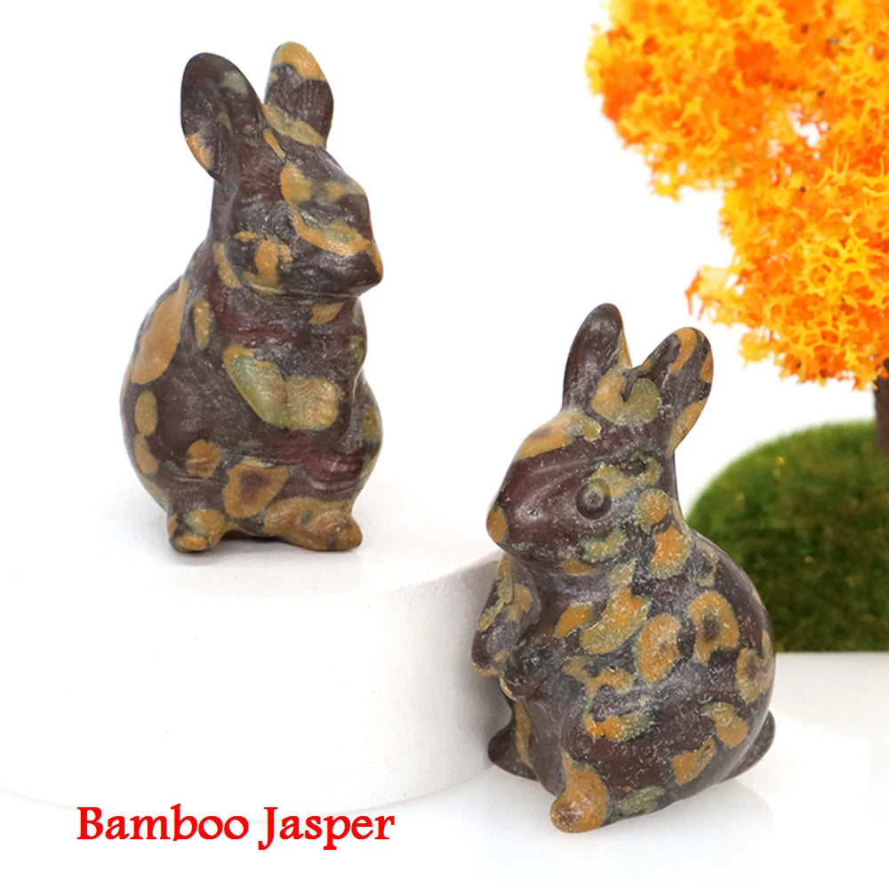 Mini Crystal Bunny Carvings