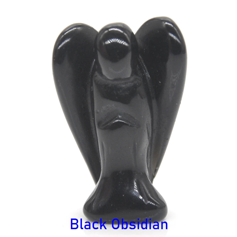 Mini Guardian Angel Crystal Carvings