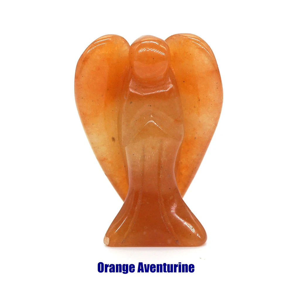 Mini Guardian Angel Crystal Carvings