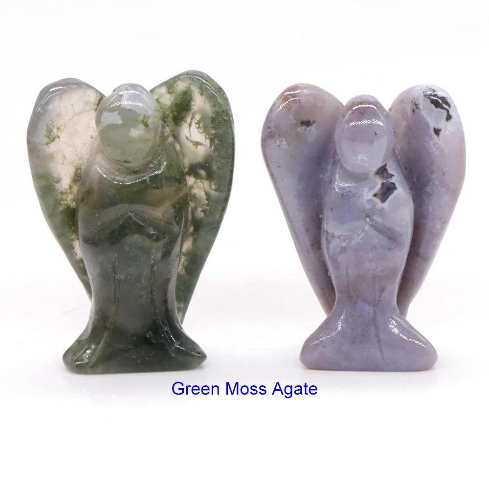 Mini Guardian Angel Crystal Carvings
