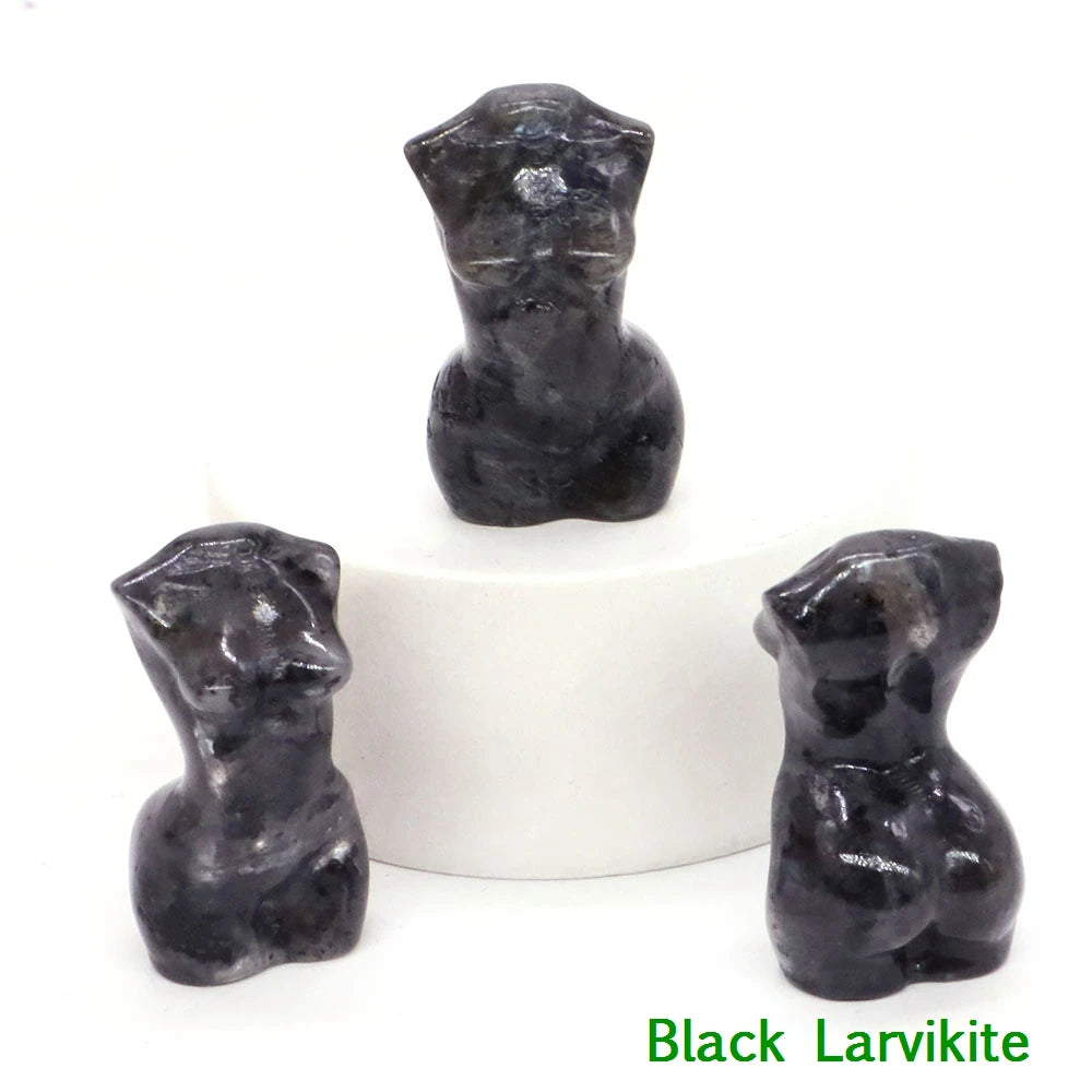 Mini Crystal Goddess Body Carvings