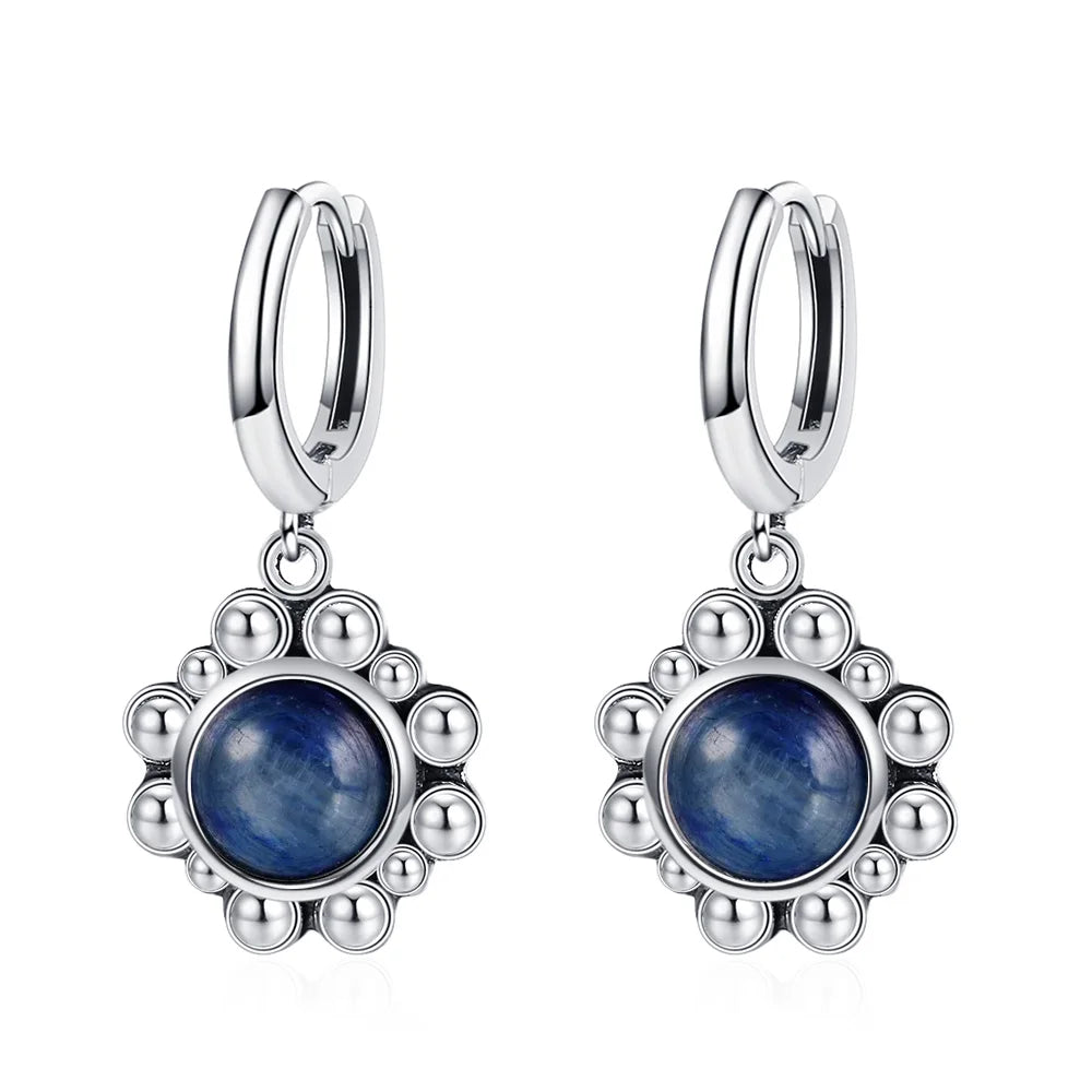 925 Sterling Silver Drop Earrings - Crystal Collection - non-plated