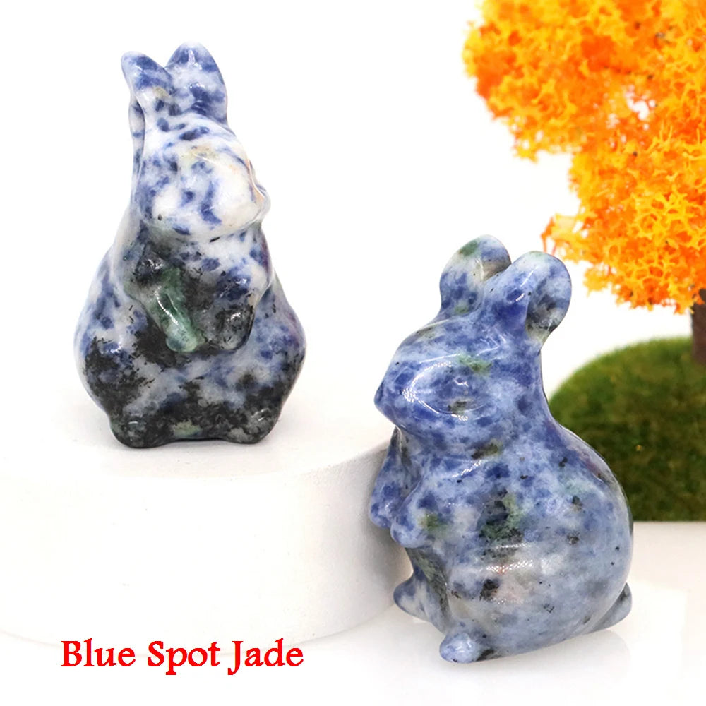 Mini Crystal Bunny Carvings