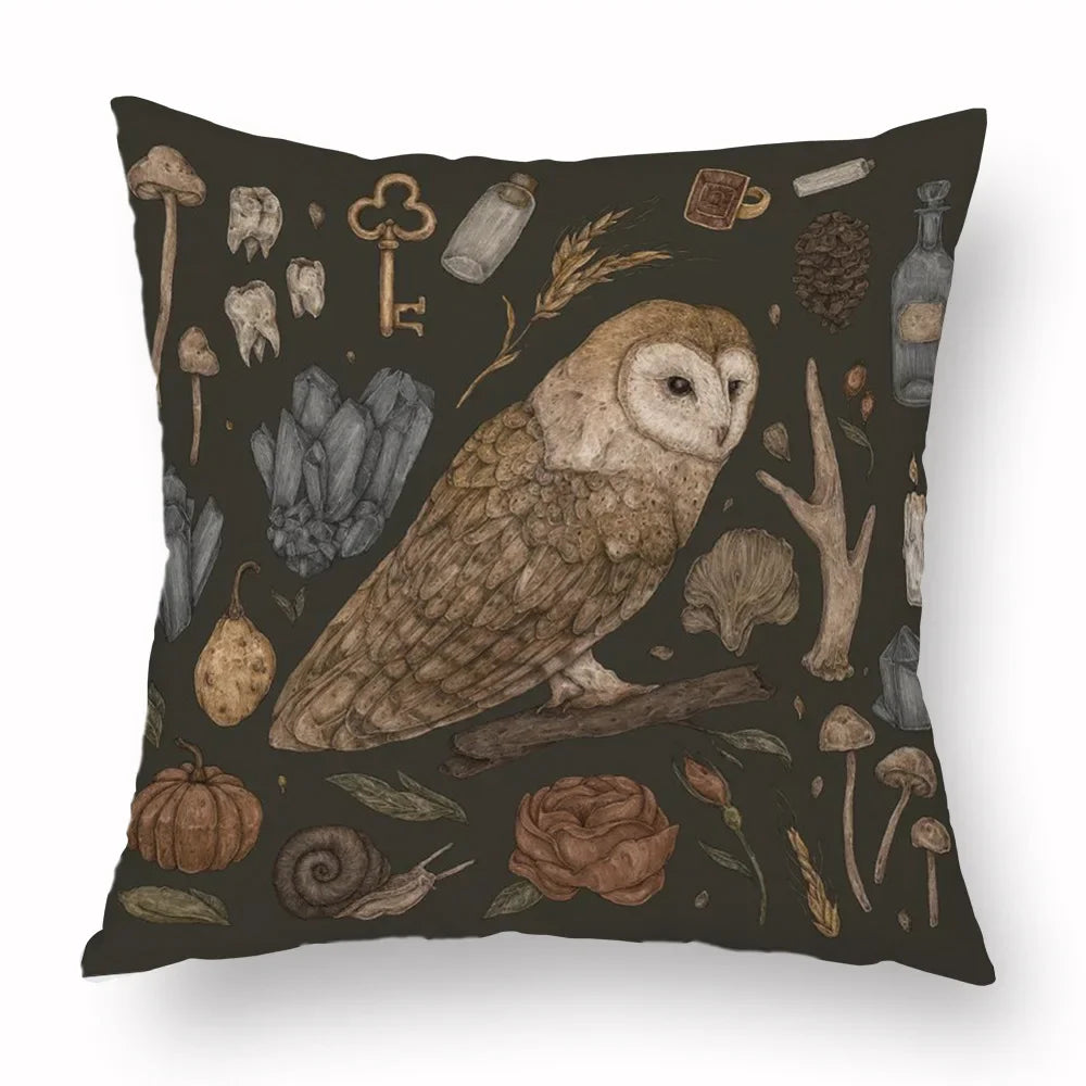 Throw Cushion Covers - Dark Academia Collection