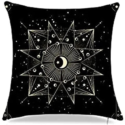 Throw Cushion Covers - Dark Celestial Collection