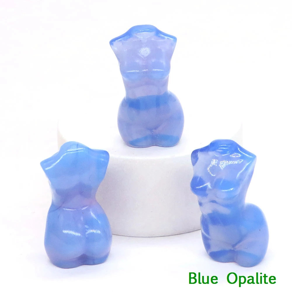 Mini Crystal Goddess Body Carvings