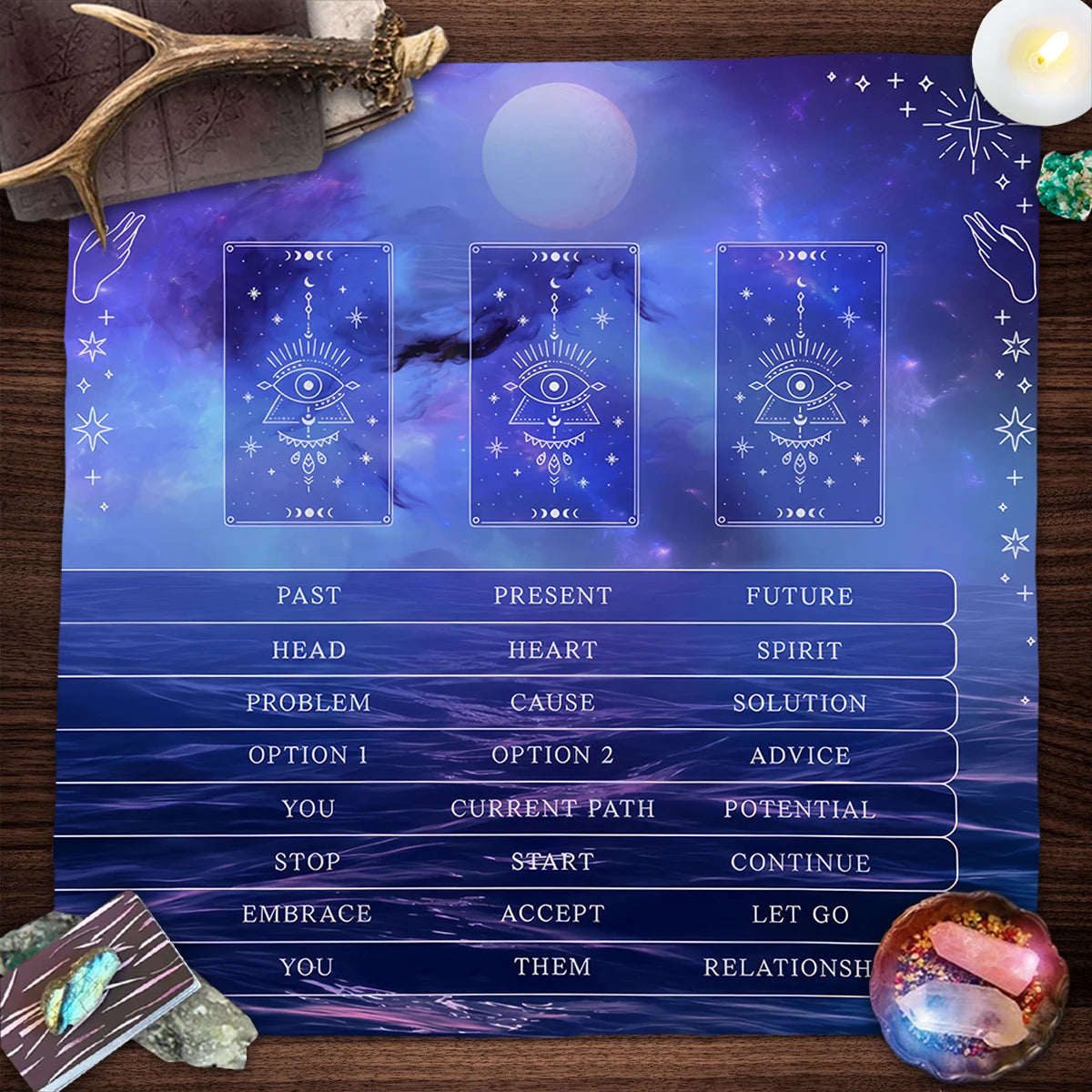 Tarot Card Spread Altar Cloth Collection