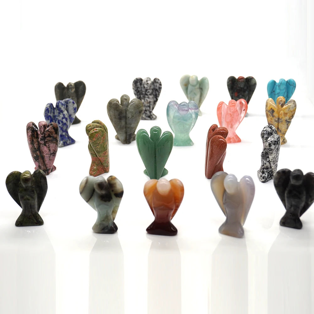 Mini Guardian Angel Crystal Carvings