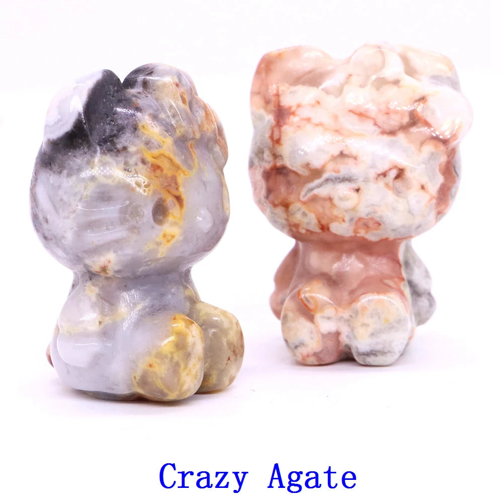 Mini Hello Kitty Crystal Carvings