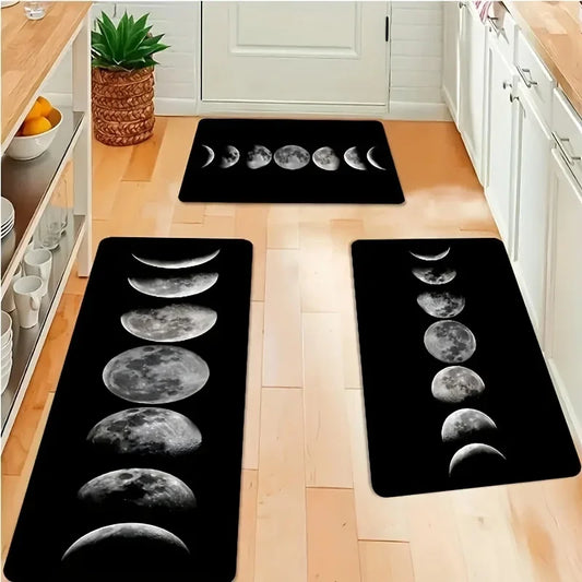 Moon Phase Kitchen Rugs