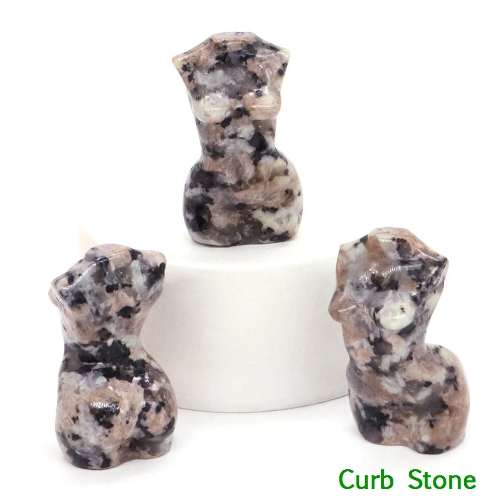 Mini Crystal Goddess Body Carvings