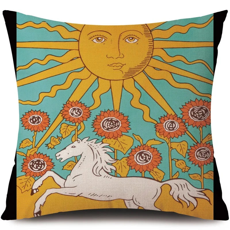 Throw Cushion Covers - Moon Tarot Collection