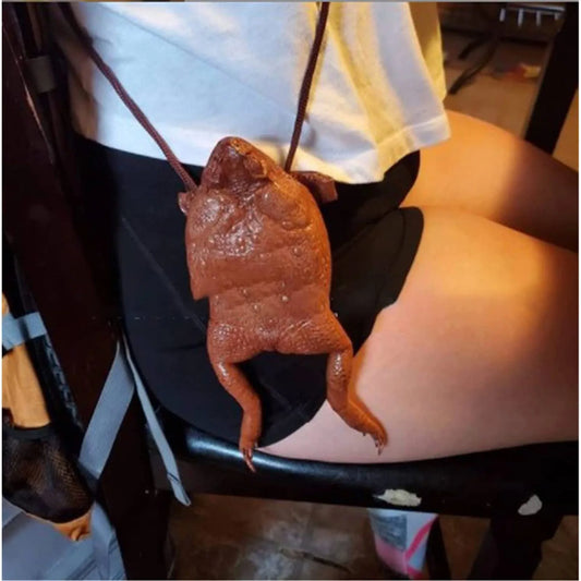 Taxidermy Cane Toad Purse