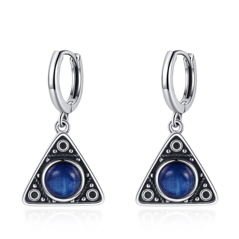 925 Sterling Silver Drop Earrings - Crystal Collection - non-plated