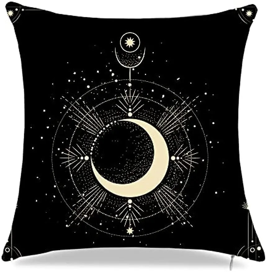 Throw Cushion Covers - Dark Celestial Collection