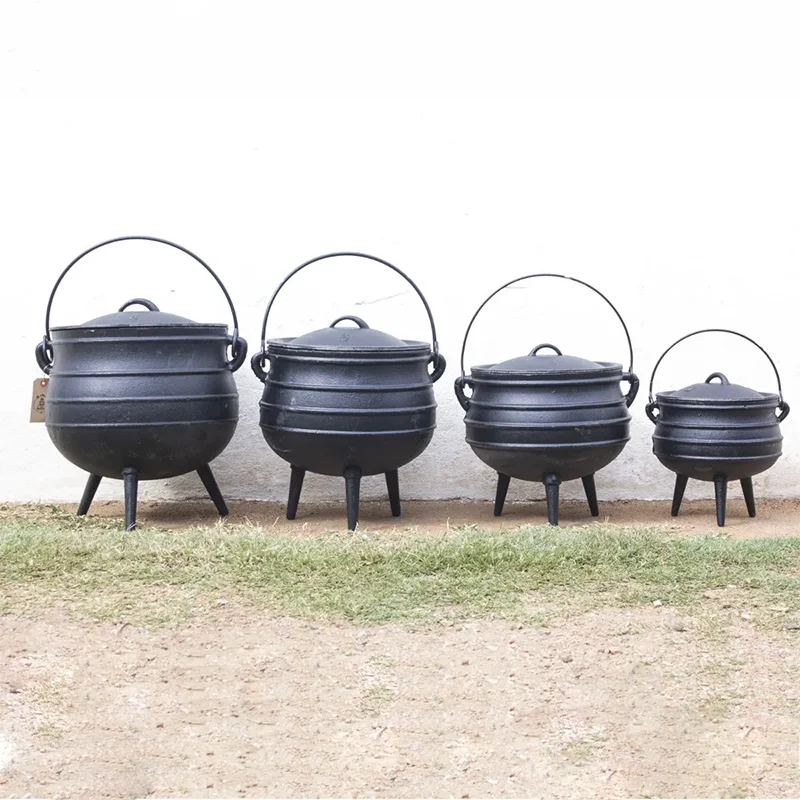 XL Cast Iron Cauldron 6L