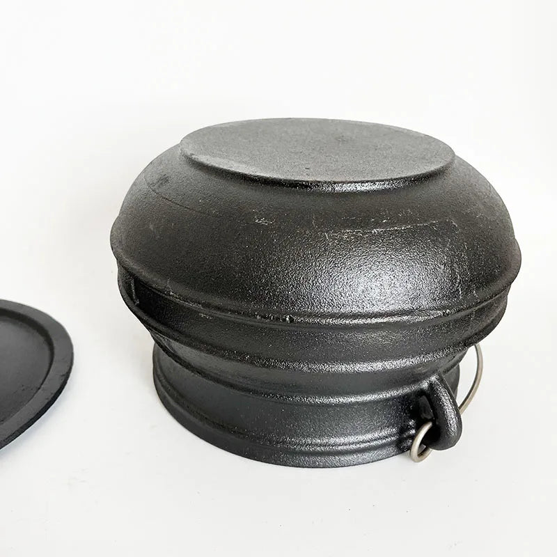Large Cast Iron Cauldron 3L