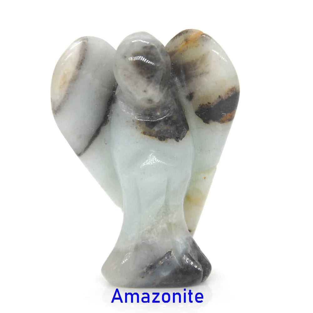Mini Guardian Angel Crystal Carvings