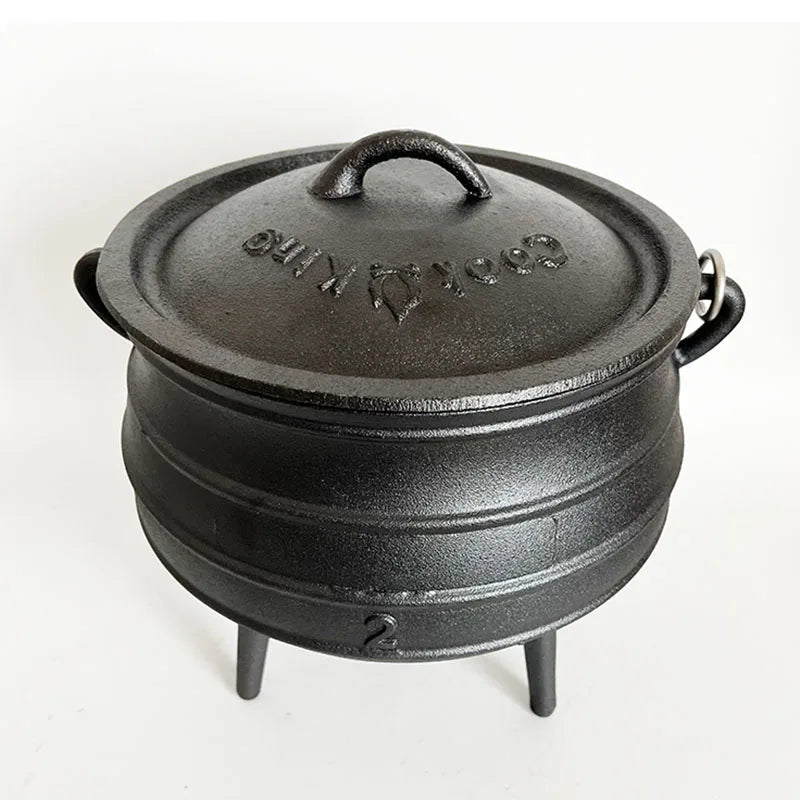 XL Cast Iron Cauldron 6L