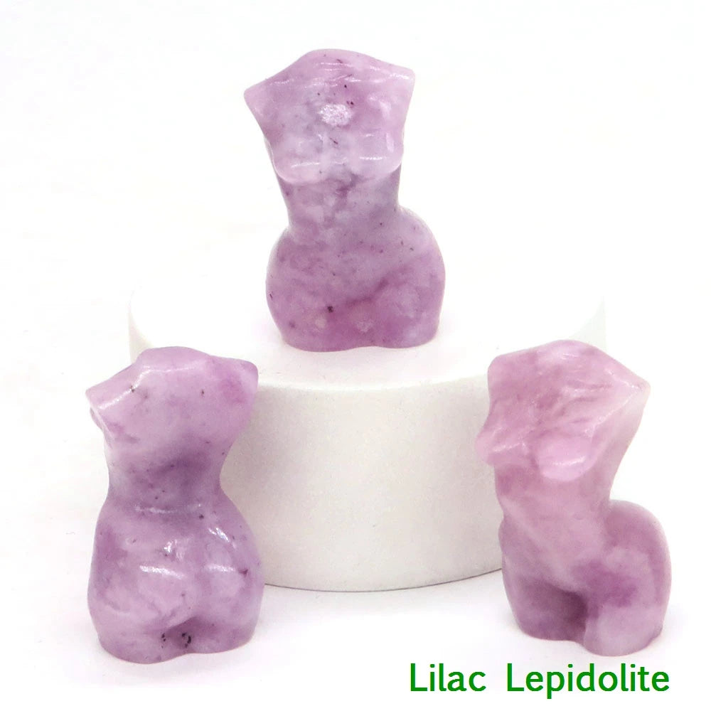 Mini Crystal Goddess Body Carvings
