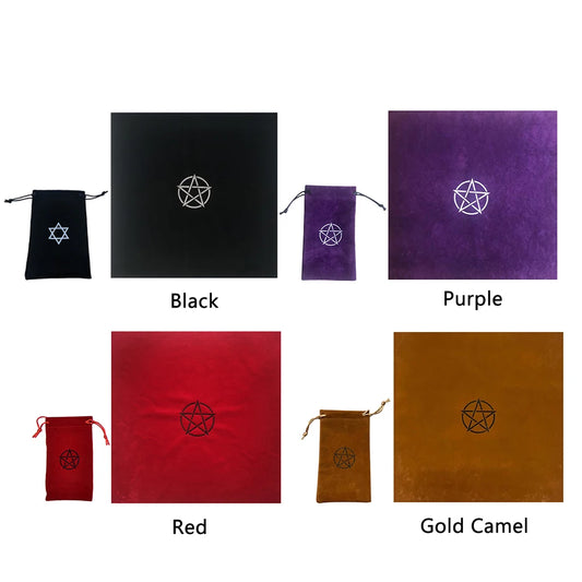 Pentagram Altar Cloth With Carry Bag