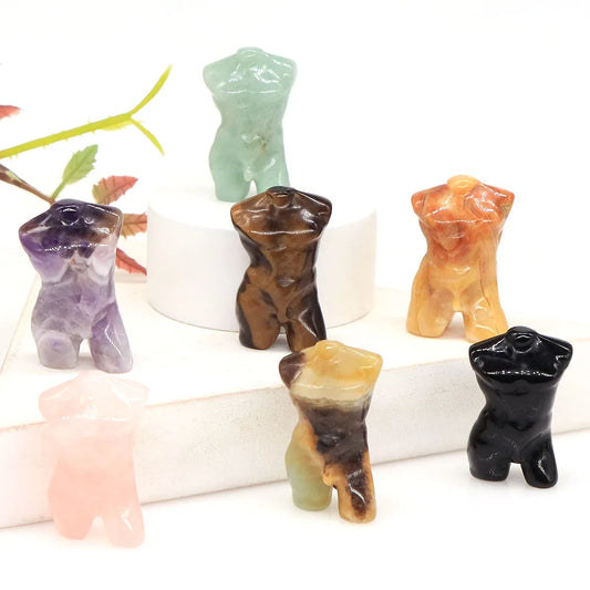 Mini Crystal Adonis Body Carvings