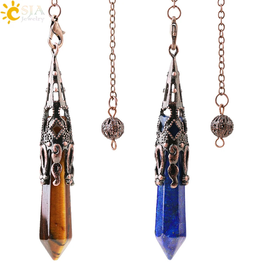Ornate Crystal Pendulums - Medieval Collection