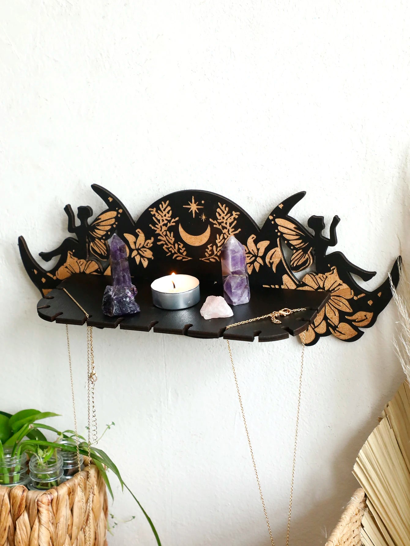 Fairy Moon Crystal Display Shelf