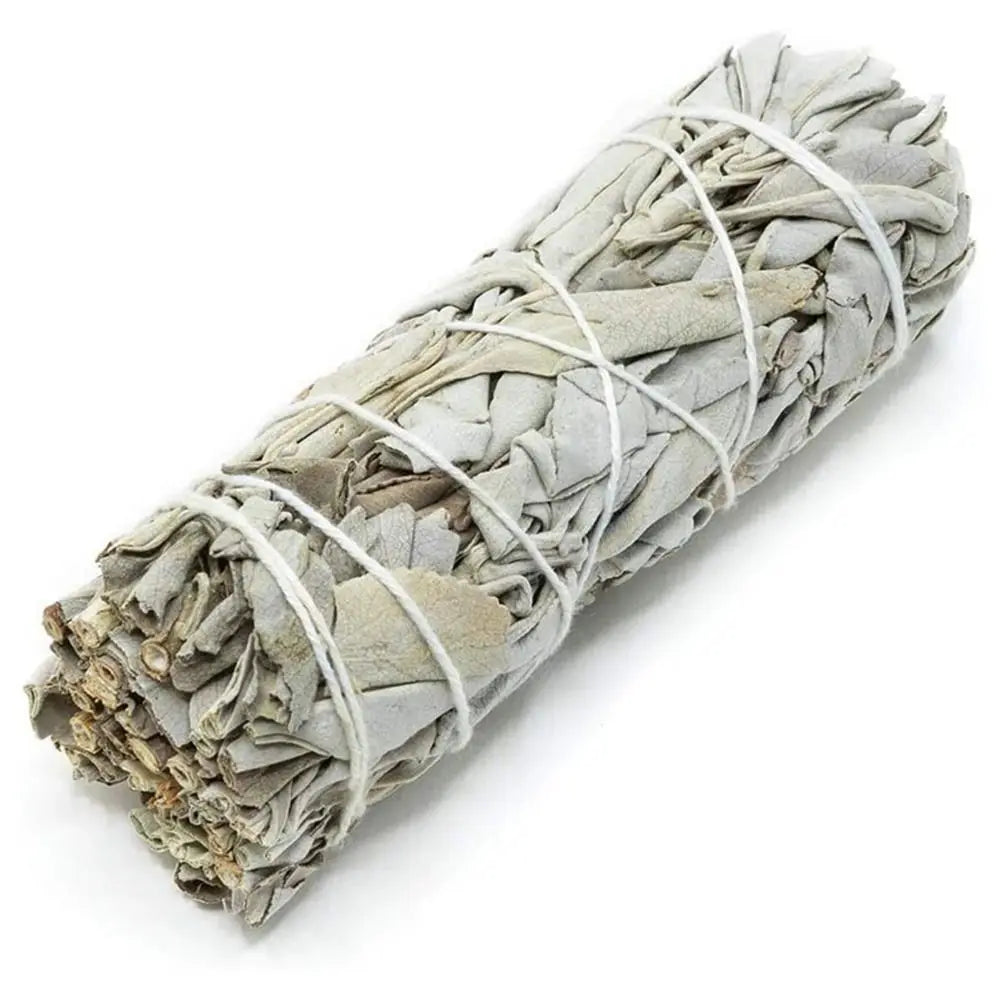 4”  Pure White California Sage Smudge Stick - *Reminder In Description*