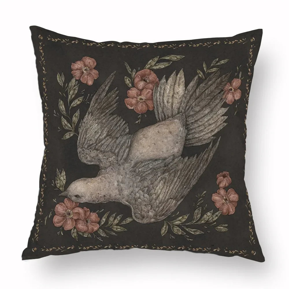 Throw Cushion Covers - Dark Academia Collection