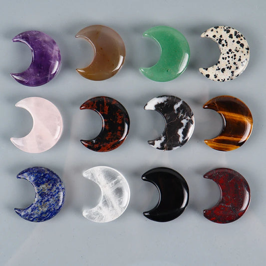 Mini Crystal Moon Carving