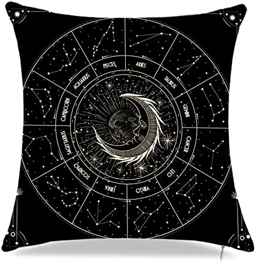 Throw Cushion Covers - Dark Celestial Collection