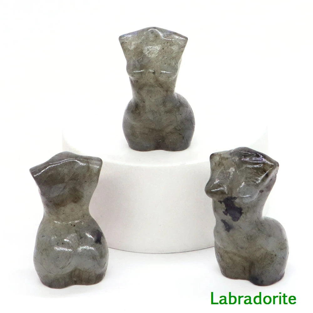 Mini Crystal Goddess Body Carvings