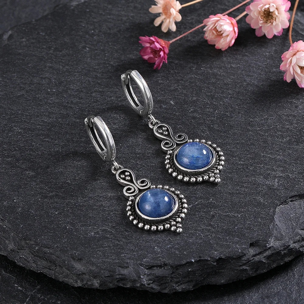925 Sterling Silver Drop Earrings - Crystal Collection - non-plated
