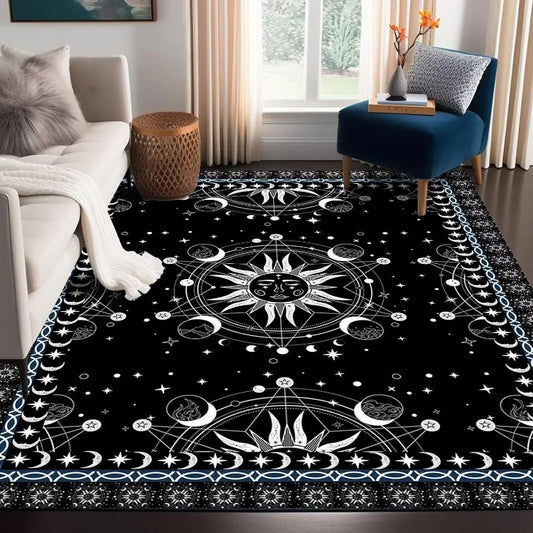 Sun and Moon Celestial Rug