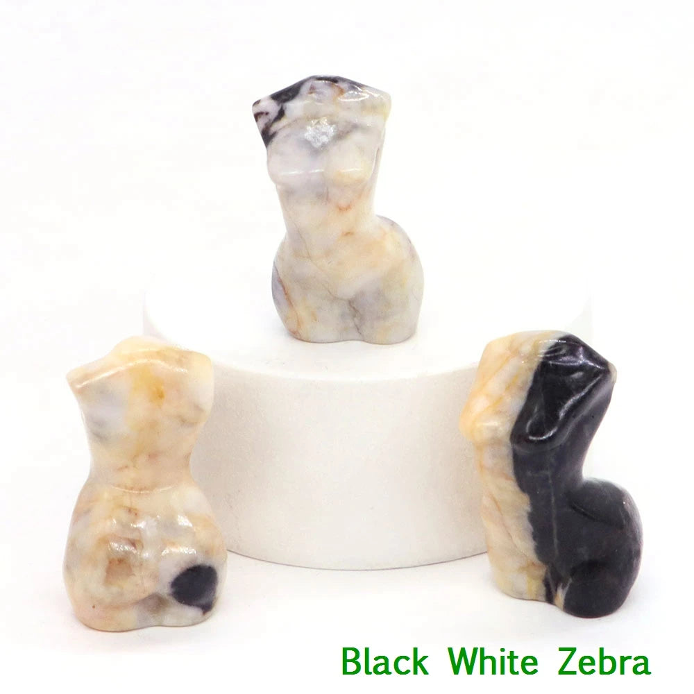 Mini Crystal Goddess Body Carvings